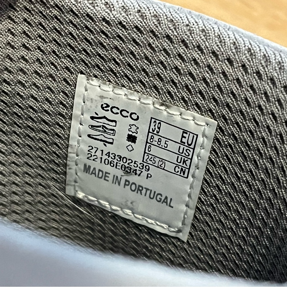 ECCO Womens Modern Tailored Slide Mule in Grey - Picture 7 of 7